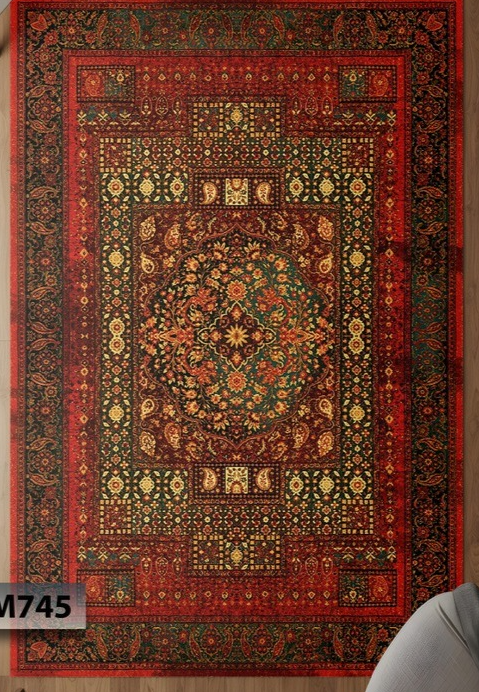 فرشینه لاکی کد M745،با کیفیت رویه مخمل درجه یک و ضد سر و نرم